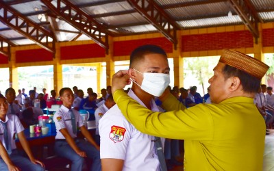WASPADA BENCANA ASAP, SMAS TERPADU WIRA BHAKTI GORONTALO UTAMAKAN KESEHATAN DAN KESELAMATAN TARUNA-TARUNI